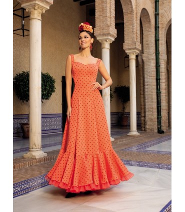 Traje de Flamenca Modelo Quejío (Tirantas)